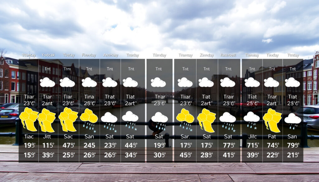 Het weer Amsterdam 14 dagen: uitleg en betrouwbaarheid