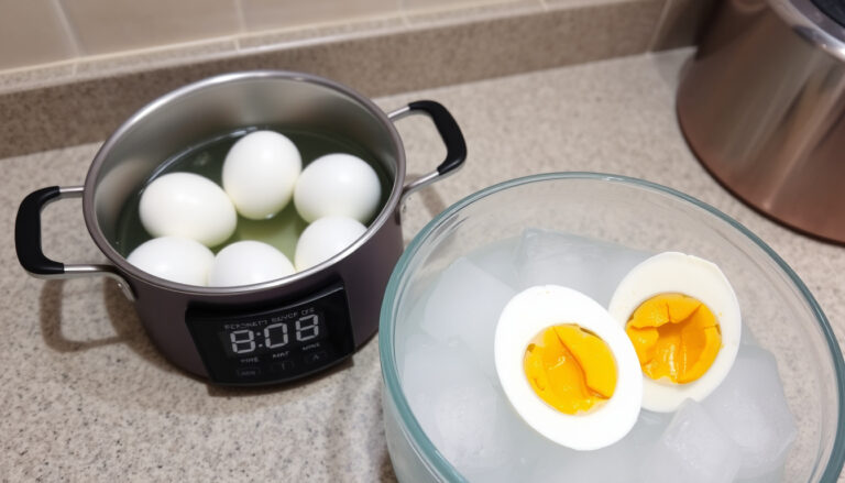 Hoe lang moet een hard gekookt ei koken? Tijd & tips